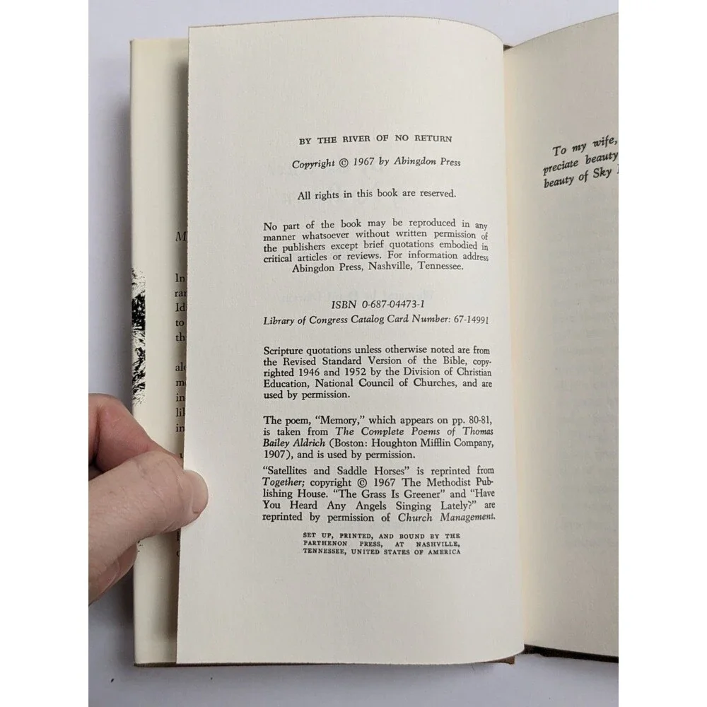 By the River of No Return‎ by Don Ian Smith 1967 Hardcover w/ DJ First Edition
